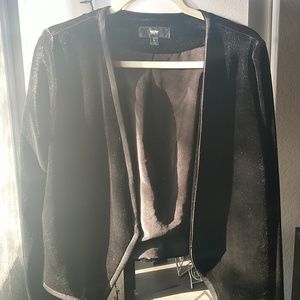 Black velvet jacket